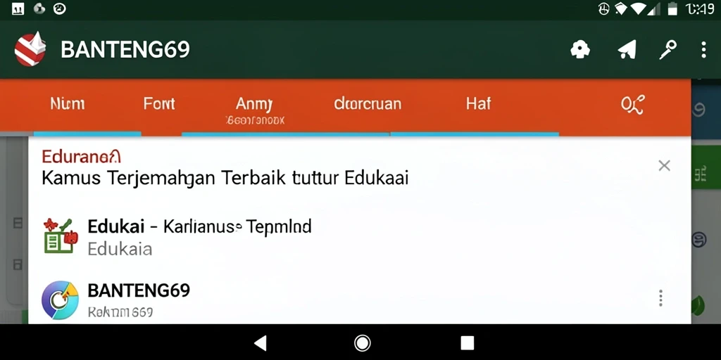 Antarmuka BANTENG69 yang intuitif dengan fitur terjemahan cepat.