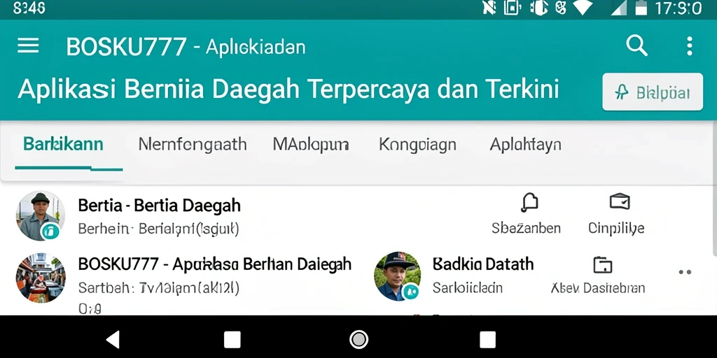 Interface menampilkan berita terkini dari BOSKU777 dengan desain modern.