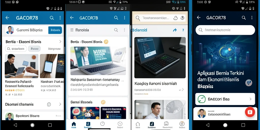 Tampilan antarmuka GACOR78 yang modern dan informatif.