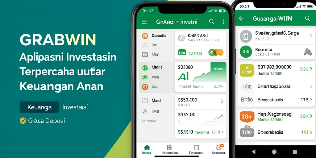 Antarmuka aplikasi GRABWIN yang sederhana dan menarik untuk pengguna investasi.