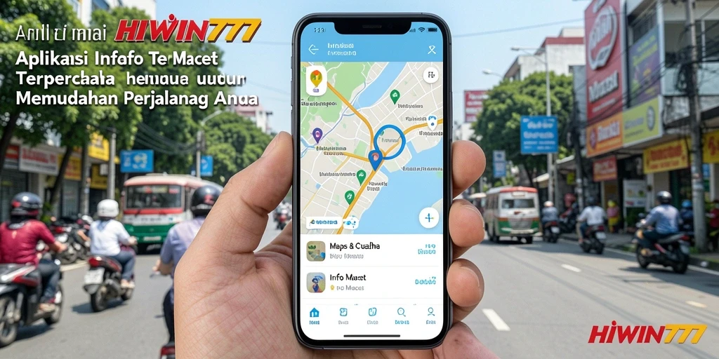 Antarmuka HIWIN777 menampilkan informasi kemacetan yang jelas dan akurat.