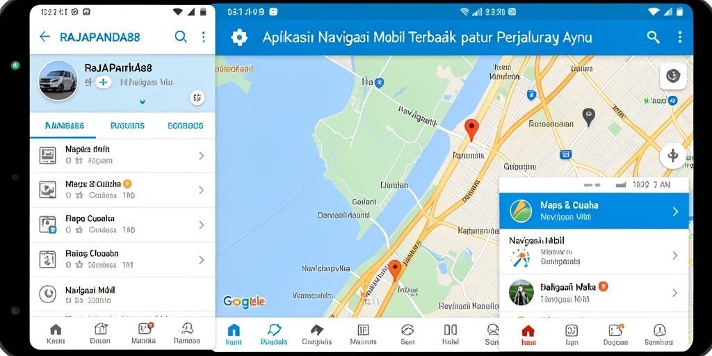 Tampilan antarmuka RAJAPANDA88 yang ramah pengguna untuk navigasi mobil.