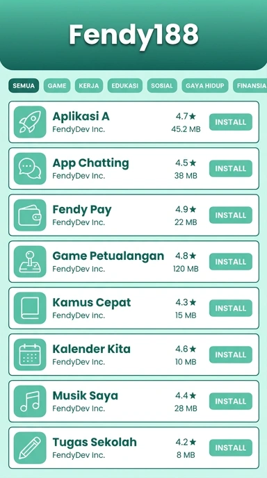 Fendy188 — Katalog Aplikasi Populer dan Kanal Uji Terlengkap Indonesia